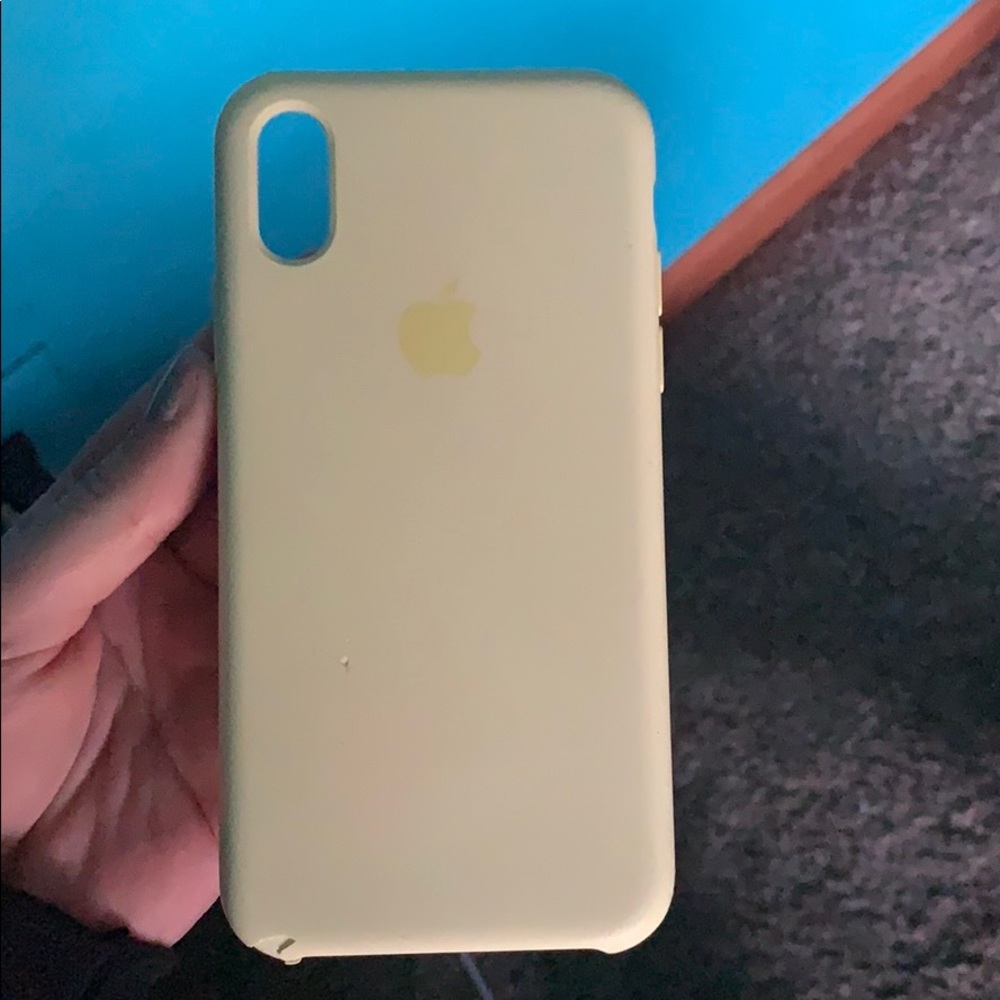 iPhone X yellow phone case